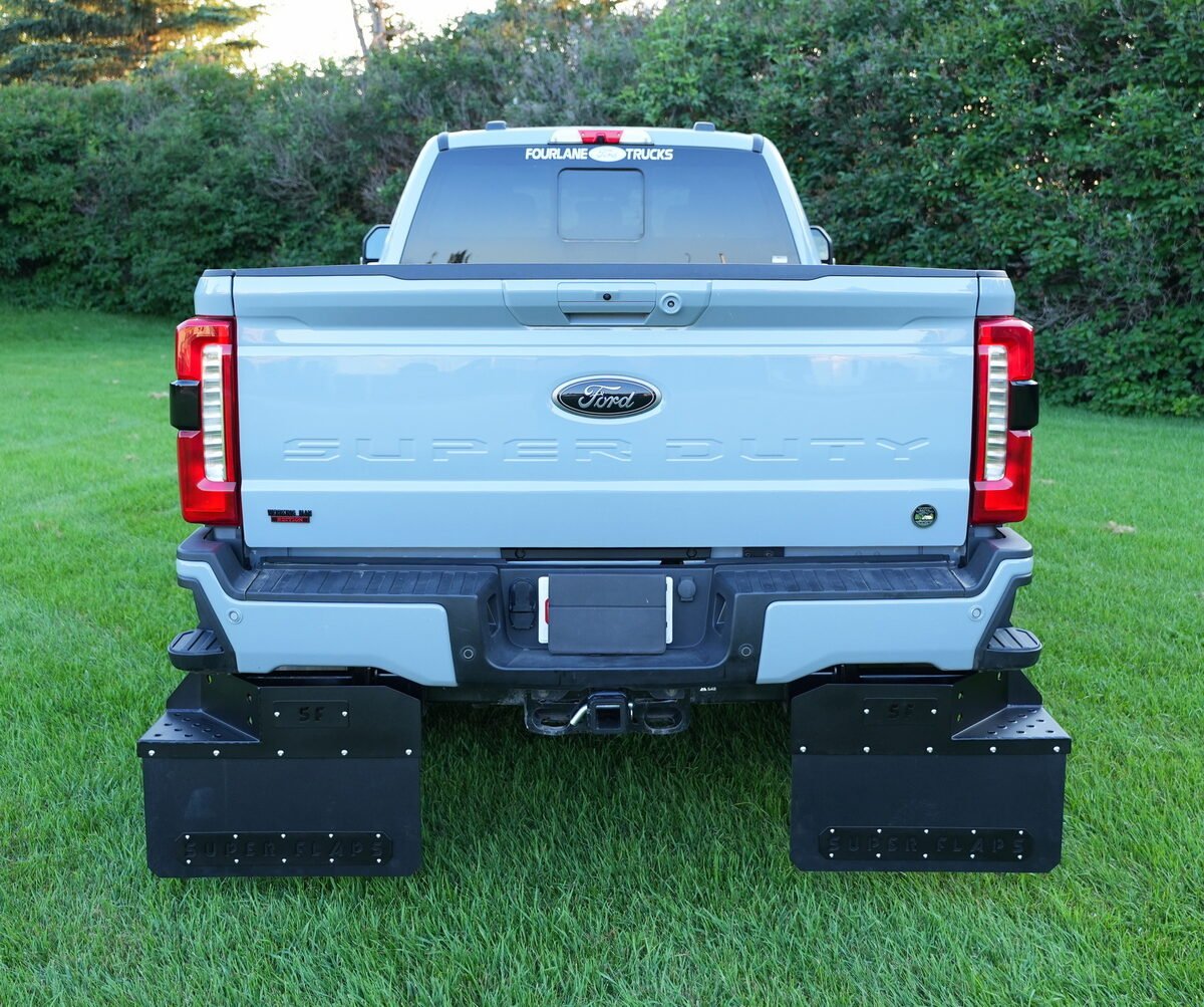 Super Flaps installed on a Ford Super Duty